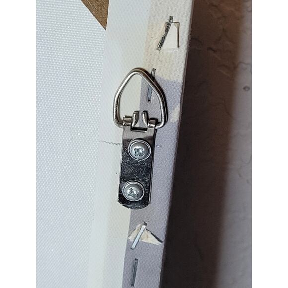 Blue Floral Girl's Canvas Art Painting Hanging Wall Decor Home Print 2 x 2 feet - Picture 5 of 5